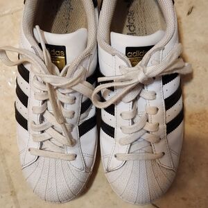 Adidas White and Black Sneakers